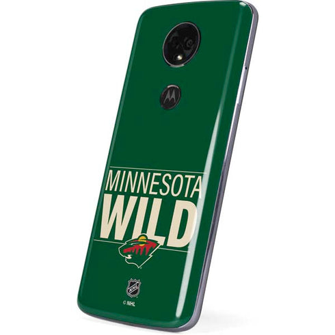 NHL Minnesota Wild Lineup Moto E5 Plus Skin