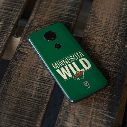 NHL Minnesota Wild Lineup Moto E5 Plus Skin
