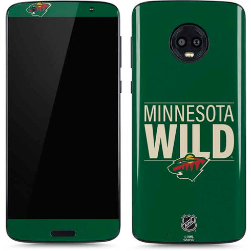NHL Minnesota Wild Lineup Moto G6 Skin