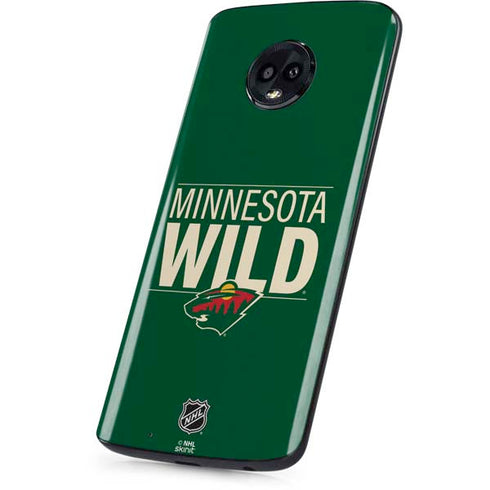 NHL Minnesota Wild Lineup Moto G6 Skin