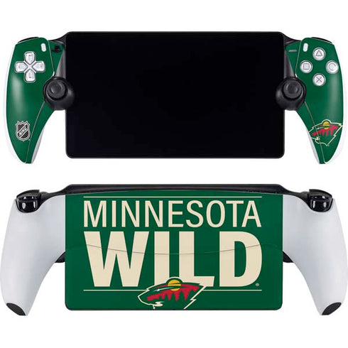 NHL Minnesota Wild Lineup PlayStation Portal Remote Player Skin