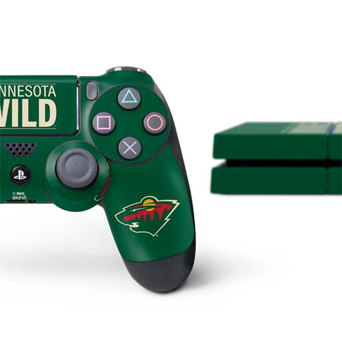 NHL Minnesota Wild Lineup PS4 Console and Controller Bundle Skin
