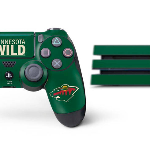 NHL Minnesota Wild Lineup PS4 Pro Bundle Skin