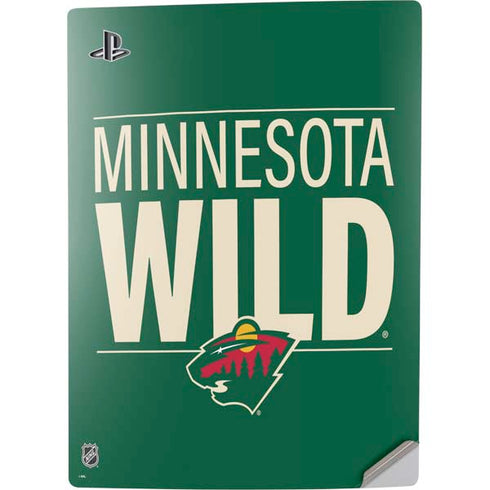 NHL Minnesota Wild Lineup PS5 Digital Edition Console Skin