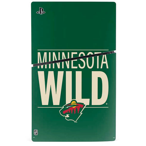 NHL Minnesota Wild Lineup PS5 Slim Digital Edition Console Skin