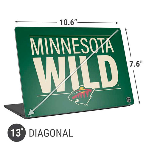 NHL Minnesota Wild Lineup Universal Laptop 13in (10.6 x 7.6in) Skin