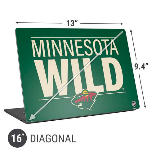 NHL Minnesota Wild Lineup Universal Laptop 16in (13 x 9.4in) Skin
