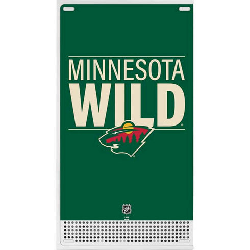 NHL Minnesota Wild Lineup Xbox Series S Console Skin