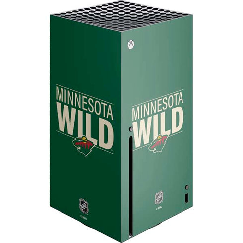 NHL Minnesota Wild Lineup Xbox Series X Console Skin