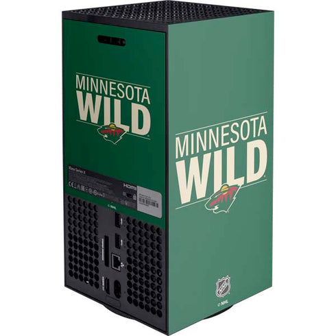 NHL Minnesota Wild Lineup Xbox Series X Console Skin