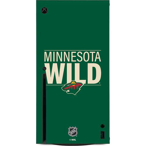 NHL Minnesota Wild Lineup Xbox Series X Console Skin
