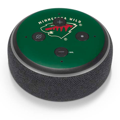 NHL Minnesota Wild Solid Background Amazon Echo Dot Skin