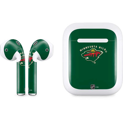 NHL Minnesota Wild Solid Background Apple AirPods Skin