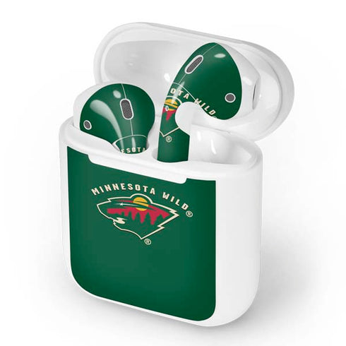 NHL Minnesota Wild Solid Background Apple AirPods Skin