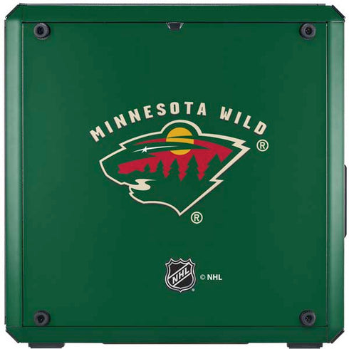 NHL Minnesota Wild Solid Background Cooler Master MasterBox Q300L Mini Tower Skin