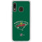 NHL Minnesota Wild Solid Background Galaxy A20 Clear Case