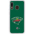 NHL Minnesota Wild Solid Background Galaxy A20 Clear Case