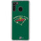 NHL Minnesota Wild Solid Background Galaxy A21 Clear Case