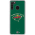 NHL Minnesota Wild Solid Background Galaxy A21 Clear Case