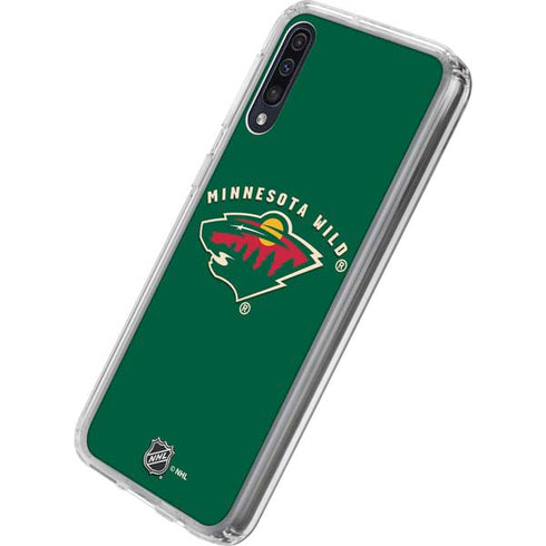 NHL Minnesota Wild Solid Background Galaxy A50 Clear Case