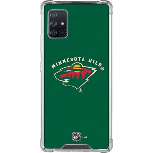 NHL Minnesota Wild Solid Background Galaxy A51 5G Clear Case