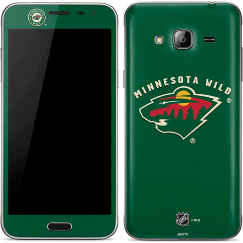 NHL Minnesota Wild Solid Background Galaxy J3 Skin