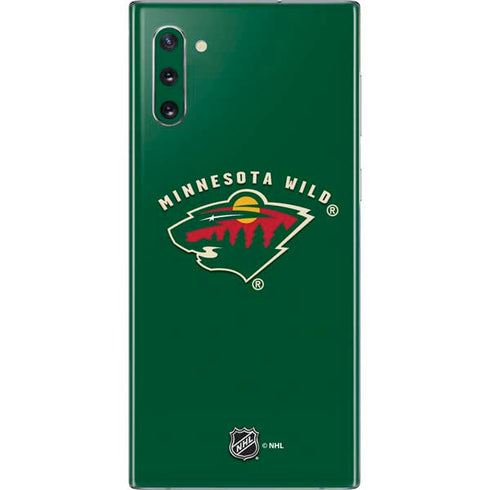 NHL Minnesota Wild Solid Background Galaxy Note 10 Skin