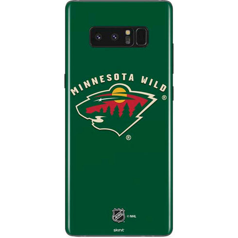 NHL Minnesota Wild Solid Background Galaxy Note 8 Skin