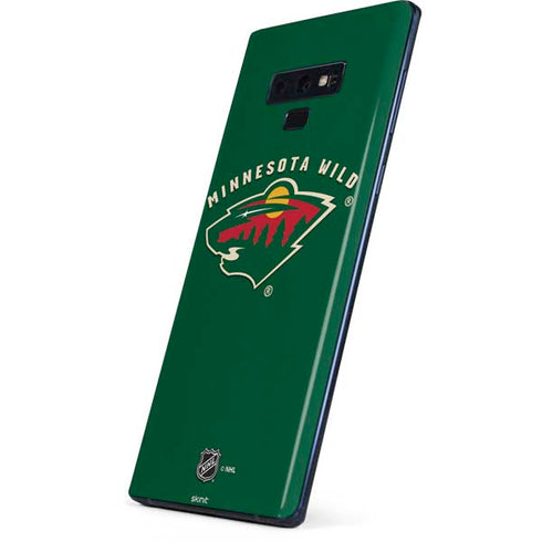 NHL Minnesota Wild Solid Background Galaxy Note 9 Skin