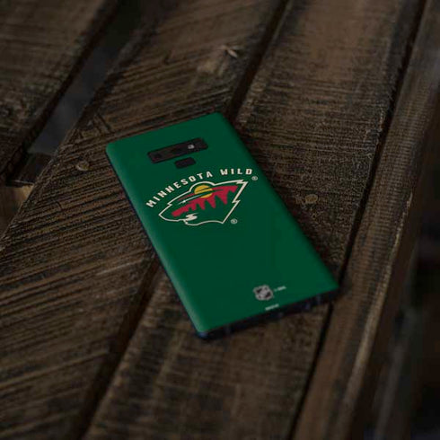 NHL Minnesota Wild Solid Background Galaxy Note 9 Skin