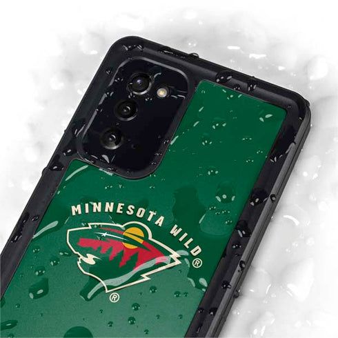 NHL Minnesota Wild Solid Background Galaxy Note20 5G Waterproof Case