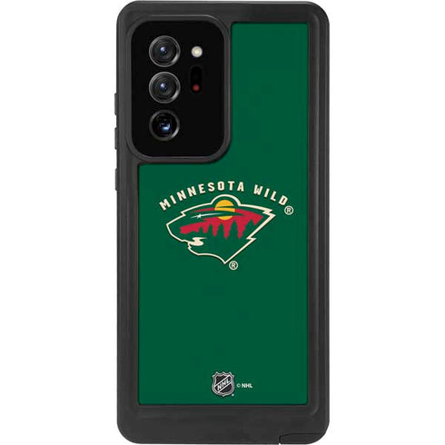 NHL Minnesota Wild Solid Background Galaxy Note20 Ultra 5G Waterproof Case