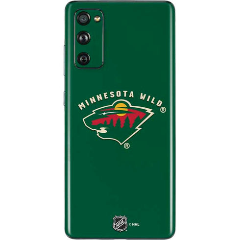 NHL Minnesota Wild Solid Background Galaxy S20 Fan Edition Skin
