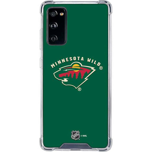 NHL Minnesota Wild Solid Background Galaxy S20 FE Clear Case