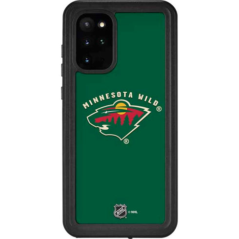 NHL Minnesota Wild Solid Background Galaxy S20 Plus Waterproof Case