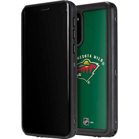 NHL Minnesota Wild Solid Background Galaxy S20 Plus Waterproof Case