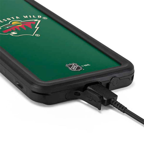 NHL Minnesota Wild Solid Background Galaxy S20 Plus Waterproof Case
