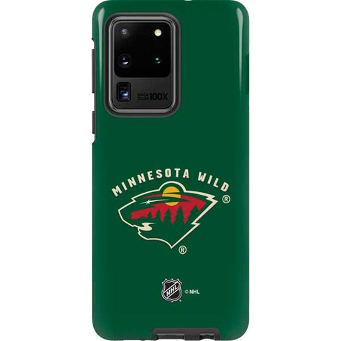 NHL Minnesota Wild Solid Background Galaxy S20 Ultra 5G Pro Case
