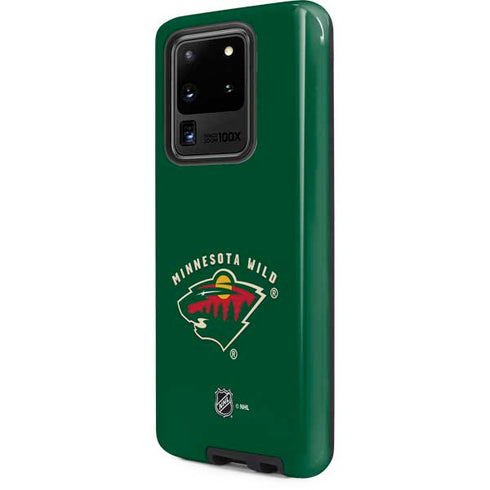 NHL Minnesota Wild Solid Background Galaxy S20 Ultra 5G Pro Case