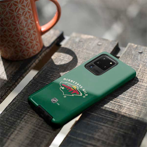 NHL Minnesota Wild Solid Background Galaxy S20 Ultra 5G Pro Case