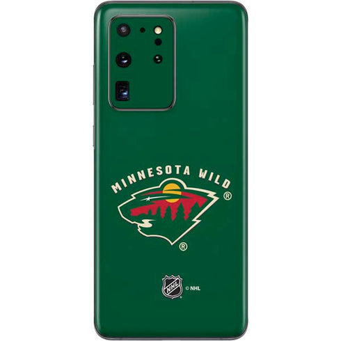 NHL Minnesota Wild Solid Background Galaxy S20 Ultra 5G Skin