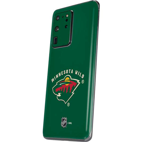 NHL Minnesota Wild Solid Background Galaxy S20 Ultra 5G Skin