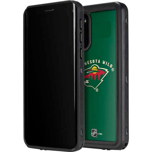 NHL Minnesota Wild Solid Background Galaxy S20 Waterproof Case