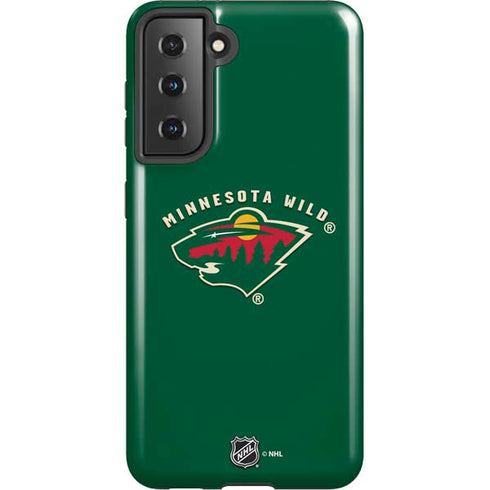 NHL Minnesota Wild Solid Background Galaxy S21 5G Pro Case