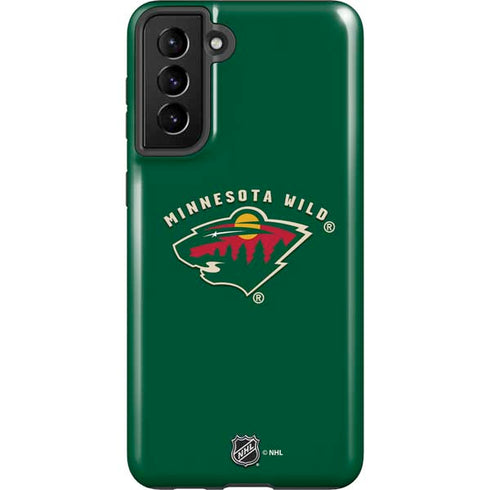 NHL Minnesota Wild Solid Background Galaxy S21 FE Pro Case