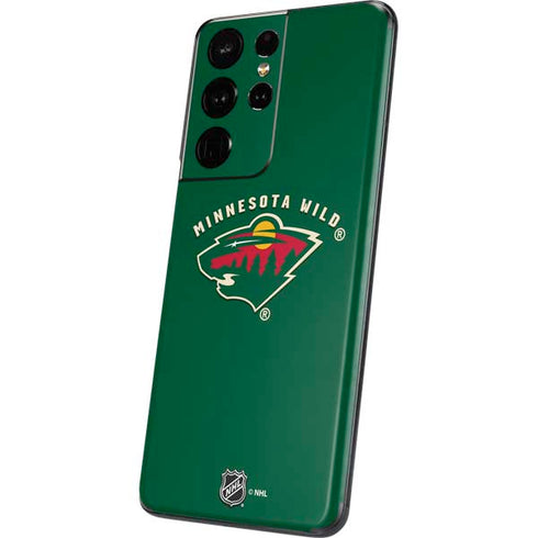 NHL Minnesota Wild Solid Background Galaxy S21 Ultra 5G Skin