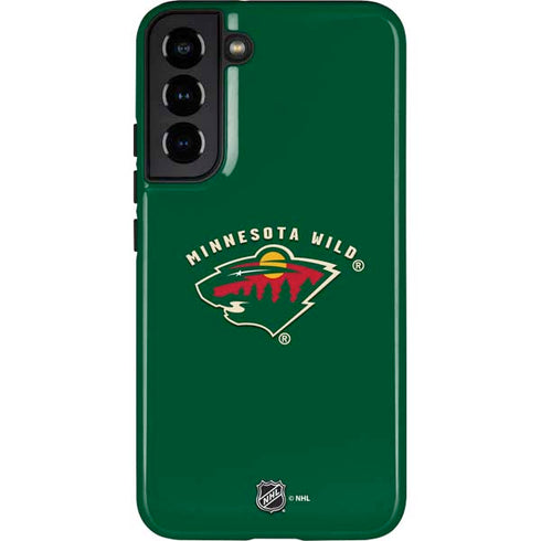NHL Minnesota Wild Solid Background Galaxy S22 Plus Pro Case