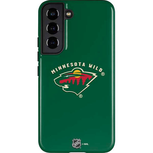 NHL Minnesota Wild Solid Background Galaxy S22 Pro Case