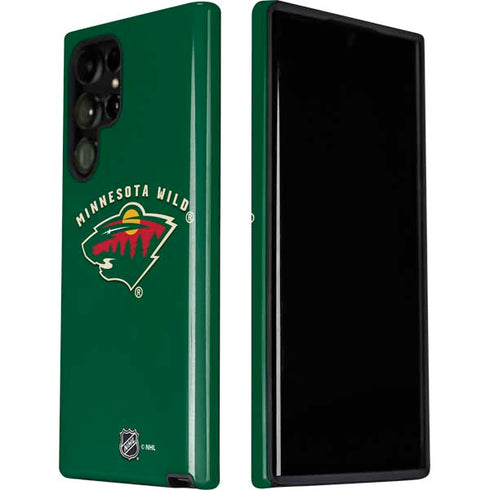 NHL Minnesota Wild Solid Background Galaxy S22 Ultra Pro Case