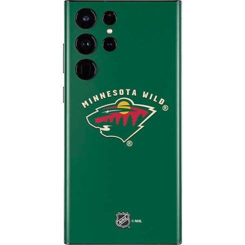 NHL Minnesota Wild Solid Background Galaxy S22 Ultra Skin